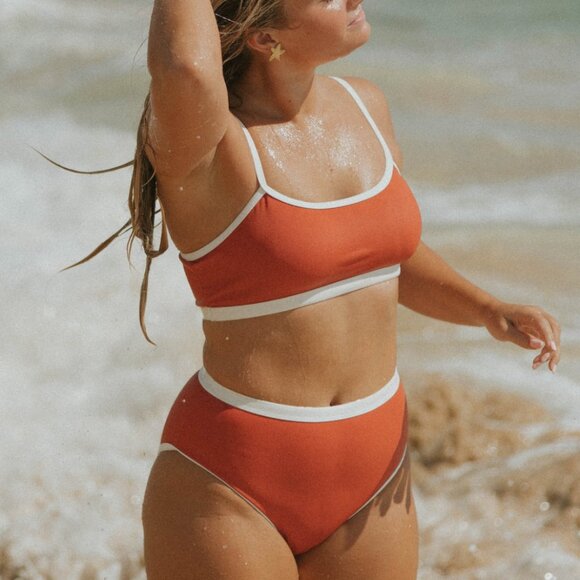 Geode Swim Coral Swim Set (Top + Bottom) NWT - Picture 1 of 4